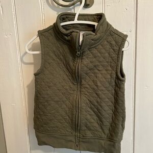Carter's 3t olive green Quilted zip up Vest